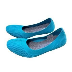 Allbirds Tree Breezer Flats US 6 EU 36 Teal Blue Aqua Turquoise Slip On Spring